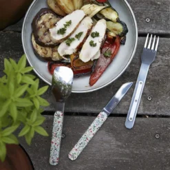 AKINOD 12H34 Set De 3 Couverts Inox Nomades CHAMPETRE -Maison Cuisine Série akinod 12h34 set de 3 couverts inox nomades champetre 3