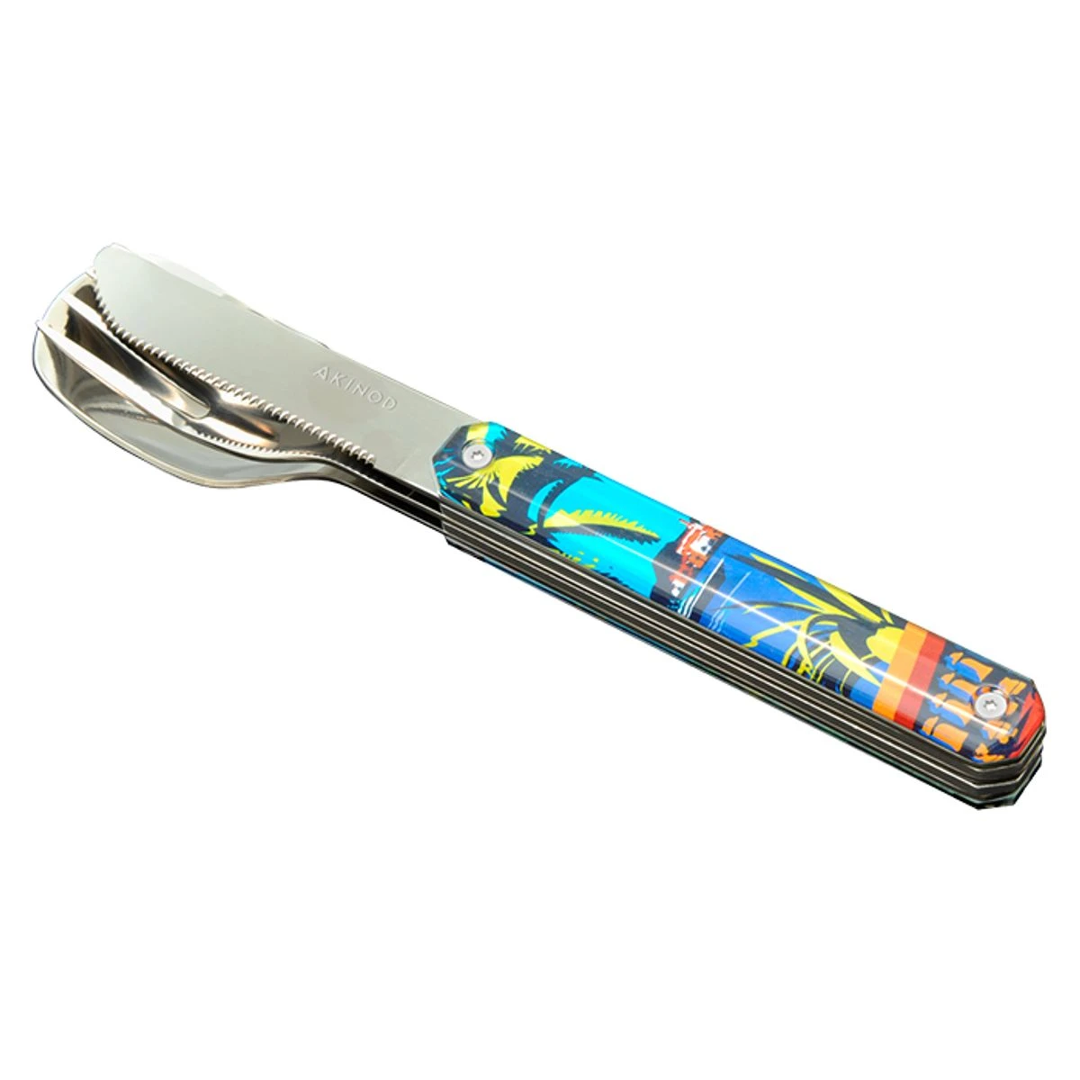 AKINOD 12H34 Set De 3 Couverts Inox Nomades RIVIERA 1 AKINOD 12H34 Set De 3 Couverts Inox Nomades RIVIERA