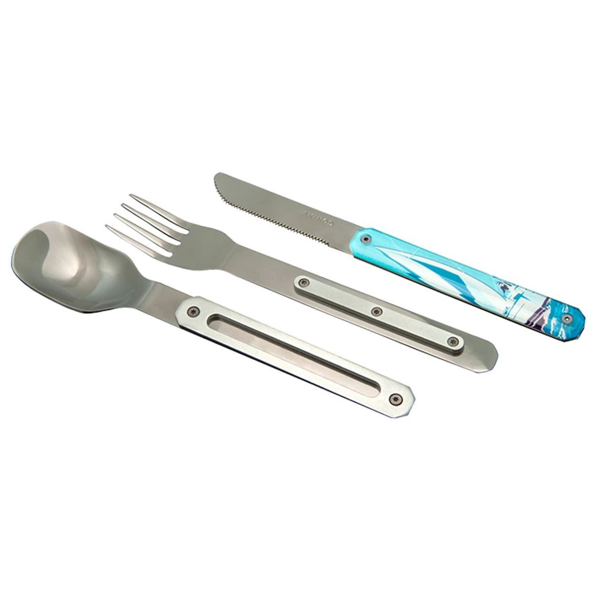 AKINOD 12H34 Set De 3 Couverts Inox Nomades VOILE 2 AKINOD 12H34 Set De 3 Couverts Inox Nomades VOILE – Image 2