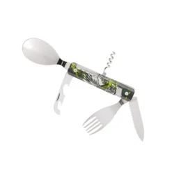 AKINOD 13H25 Set De Couverts Pliants Multifonctions Inox Nomades JUNGLE -Maison Cuisine Série akinod 13h25 set de couverts pliants multifonctions inox nomades jungle 3