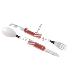 AKINOD 13H25 Set De Couverts Pliants Multifonctions Inox Nomades MARINIERE ROUGE -Maison Cuisine Série akinod 13h25 set de couverts pliants multifonctions inox nomades mariniere rouge 3