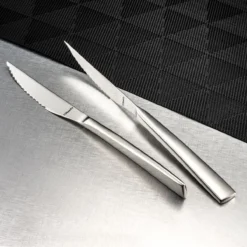 AURORA Standing Coffret Amefa 4 Couteaux Steak Gris Magnet