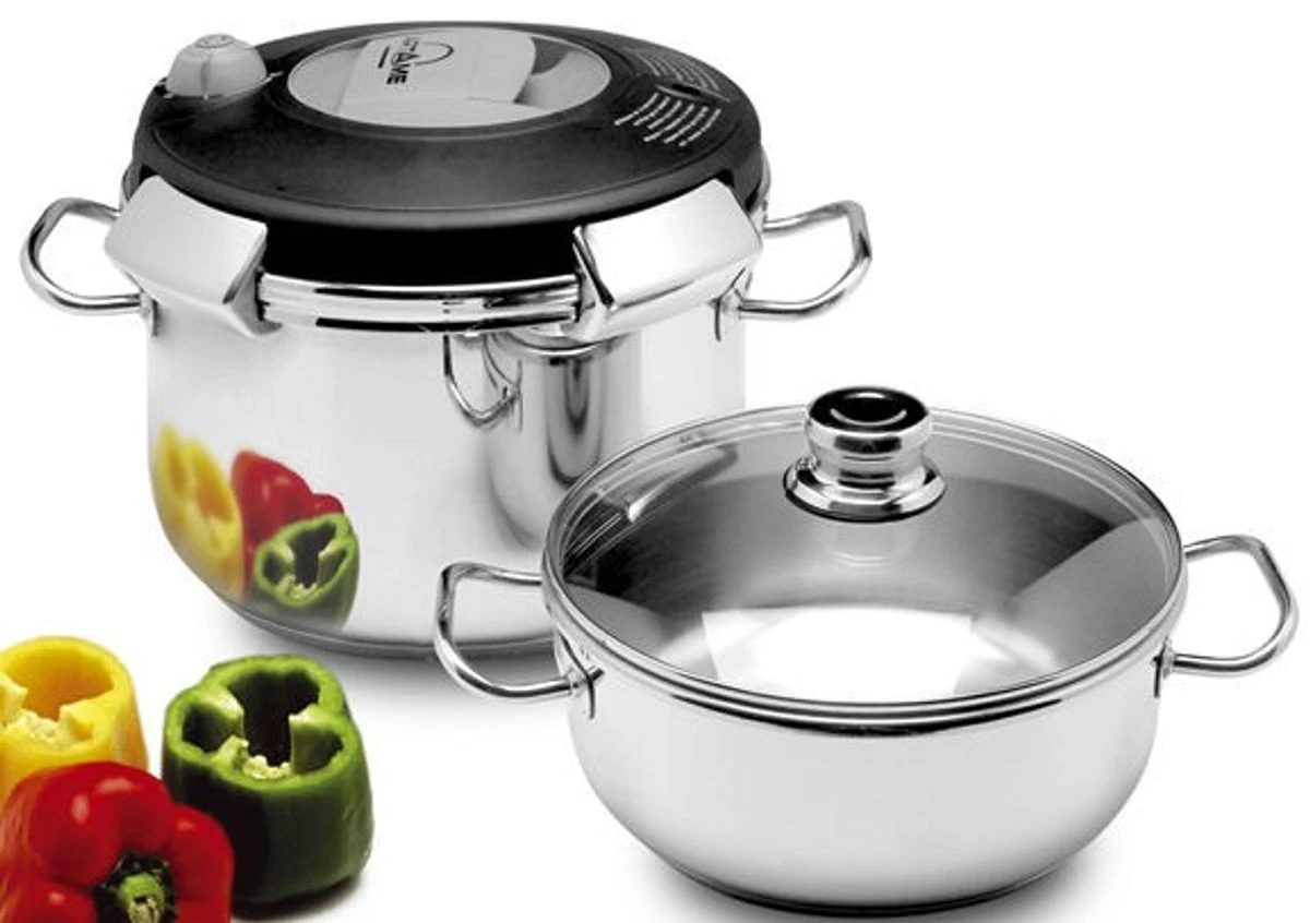 Autocuiseur Inox Professionnel LUNA ARTAME Poignée Automatique 8 L D24