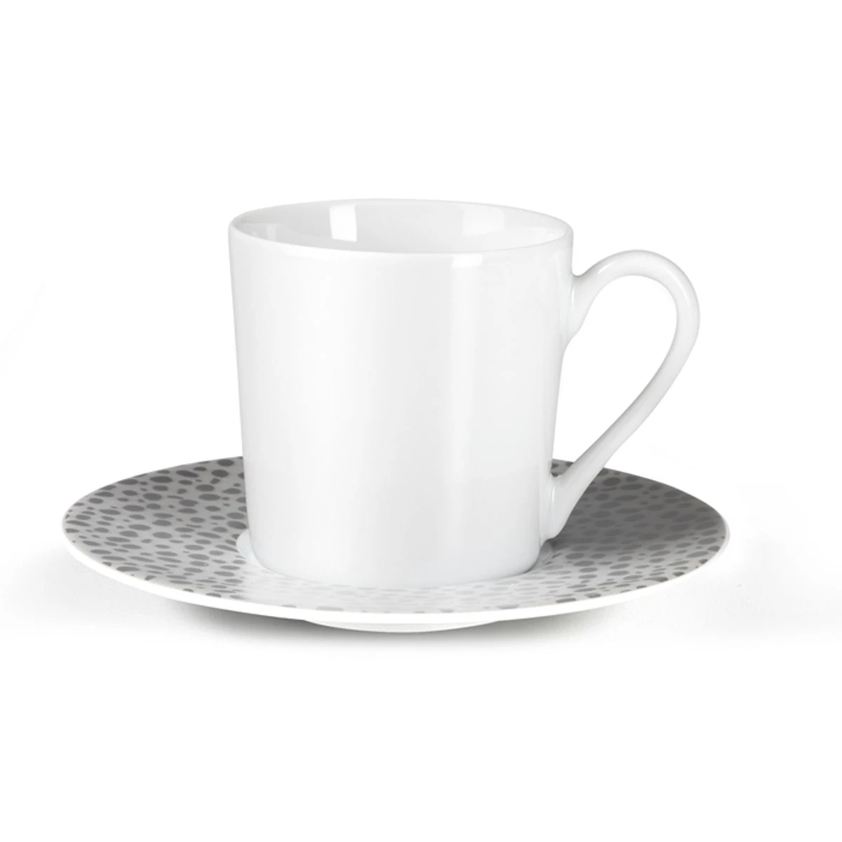 BAGHERA Paire Tasse Café Médard De NOBLAT Pocelaine Décor Platinum - Les 6 1 BAGHERA Paire Tasse Café Médard De NOBLAT Pocelaine Décor Platinum - Les 6