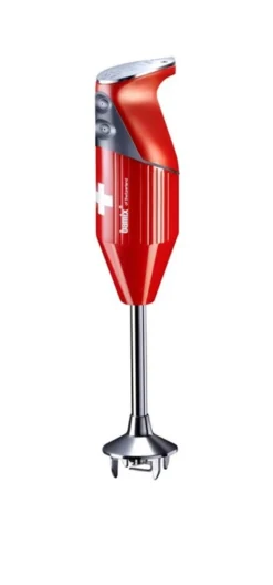 BAMIX Mixeur Plongeant M200 SwissLine Rouge/Croix Suisse