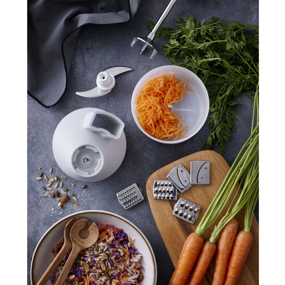 BAMIX SliceSy Accessoire Hachoir Rape Eminceur Pour Mixeur Plongeur Gris 4 BAMIX SliceSy Accessoire Hachoir Rape Eminceur Pour Mixeur Plongeur Gris – Image 4