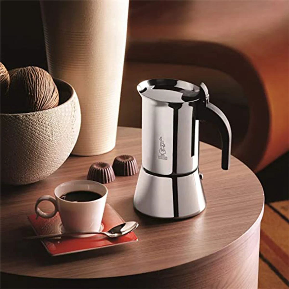 BIALETTI VENUS Cafetière Italienne Induction En Inox Brillant 10 Tasses 5 BIALETTI VENUS Cafetière Italienne Induction En Inox Brillant 10 Tasses – Image 5