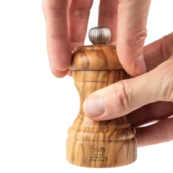 BISTRO Moulin à Poivre Bois D´olivier 10 Cm PEUGEOT Naturel -Maison Cuisine Série bistro moulin a poivre bois d olivier 10 cm peugeot naturel 4