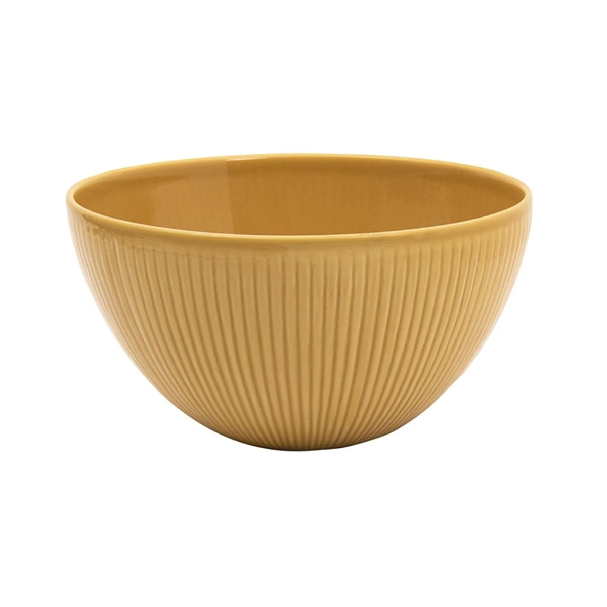 BOHEMIA Saladier Haut En Grès D20 Moutarde TABLE PASSION 1 BOHEMIA Saladier Haut En Grès D20 Moutarde TABLE PASSION