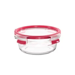 Boîte Alimentaire En Verre Avec Couvercle Hermétique CLIP&CLOSE GLAS Emsa Ronde 0.6 L Nouveau Modèle
