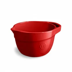 Bol Patissier à Mixer De Préparation 2.5 L Céramique Emile Henry Rouge Grand Cru