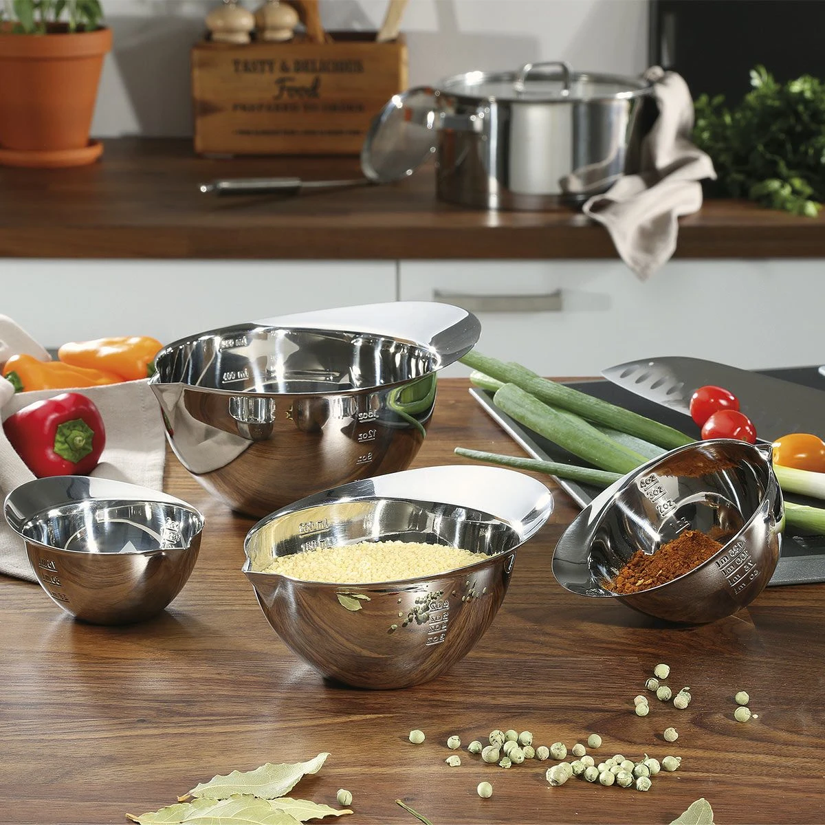 Bol Pâtissier Mesureur Doseur Inox KUCHENPROFI D10 200 Ml 3 Bol Pâtissier Mesureur Doseur Inox KUCHENPROFI D10 200 Ml – Image 3