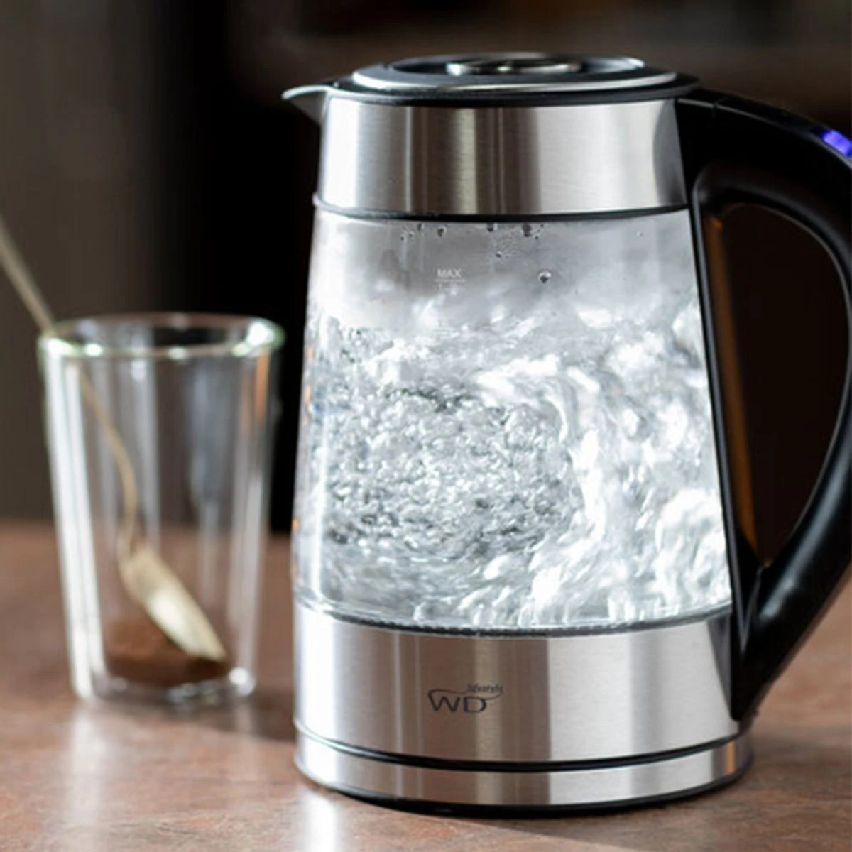 Bouilloire électrique En Verre Borosilicate 1.7 L Température Variable WD Lifestyle 3 Bouilloire électrique En Verre Borosilicate 1.7 L Température Variable WD Lifestyle – Image 3