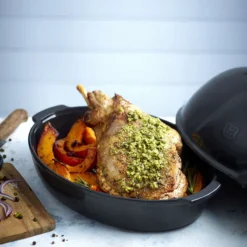 Brique à Rôtir XL Plat à Poulet Emile HENRY Noir Fusain VPC -Maison Cuisine Série brique a rotir xl plat a poulet emile henry noir fusain vpc 2