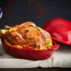 Brique à Rôtir XL Plat à Poulet Emile HENRY Rouge Grand Cru