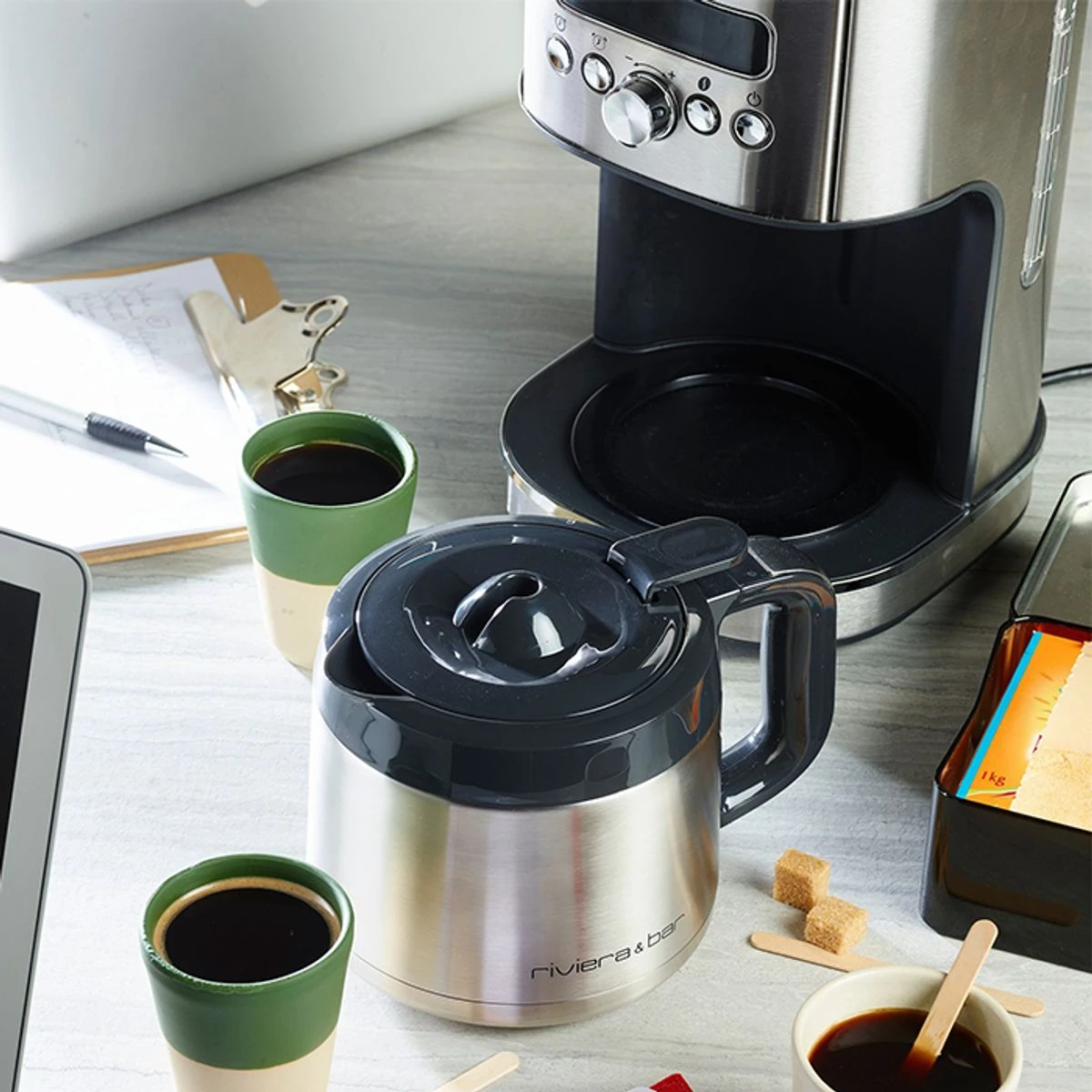 Cafetière électrique Programmable Inox Riviera & Bar 1,8 L 2 Cafetière électrique Programmable Inox Riviera & Bar 1,8 L – Image 2