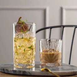Leonardo CAPRI Gobelet Verre à Whisky 22 Cl - Les 4 -Maison Cuisine Série capri gobelet verre a whisky 22 cl les 4 8