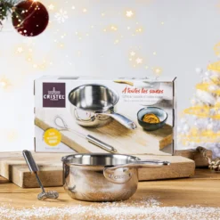 Castel´Pro Set A Toutes Les Sauces CRISTEL Casserole 14 Cm + Cuillère Magique + Livre De Recettes