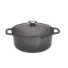 CHASSEUR Cocotte Ronde Fonte émaillée D24 Caviar