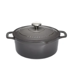CHASSEUR Cocotte Ronde Fonte émaillée D24 Caviar