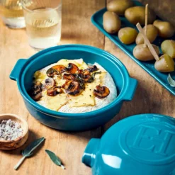 Cheese Baker Fromage à Cuire Emile HENRY Bleu Calanque -Maison Cuisine Série cheese baker fromage a cuire emile henry bleu calanque 2