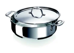 CHEF Cocotte Inox 2 Anses + Couvercle Inox BEKA D28