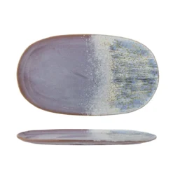 CLOE Plat Ovale En Grès L37 BLOOMINGVILLE Rose Et Bleu -Maison Cuisine Série cloe plat ovale en gres l37 bloomingville rose et bleu 2
