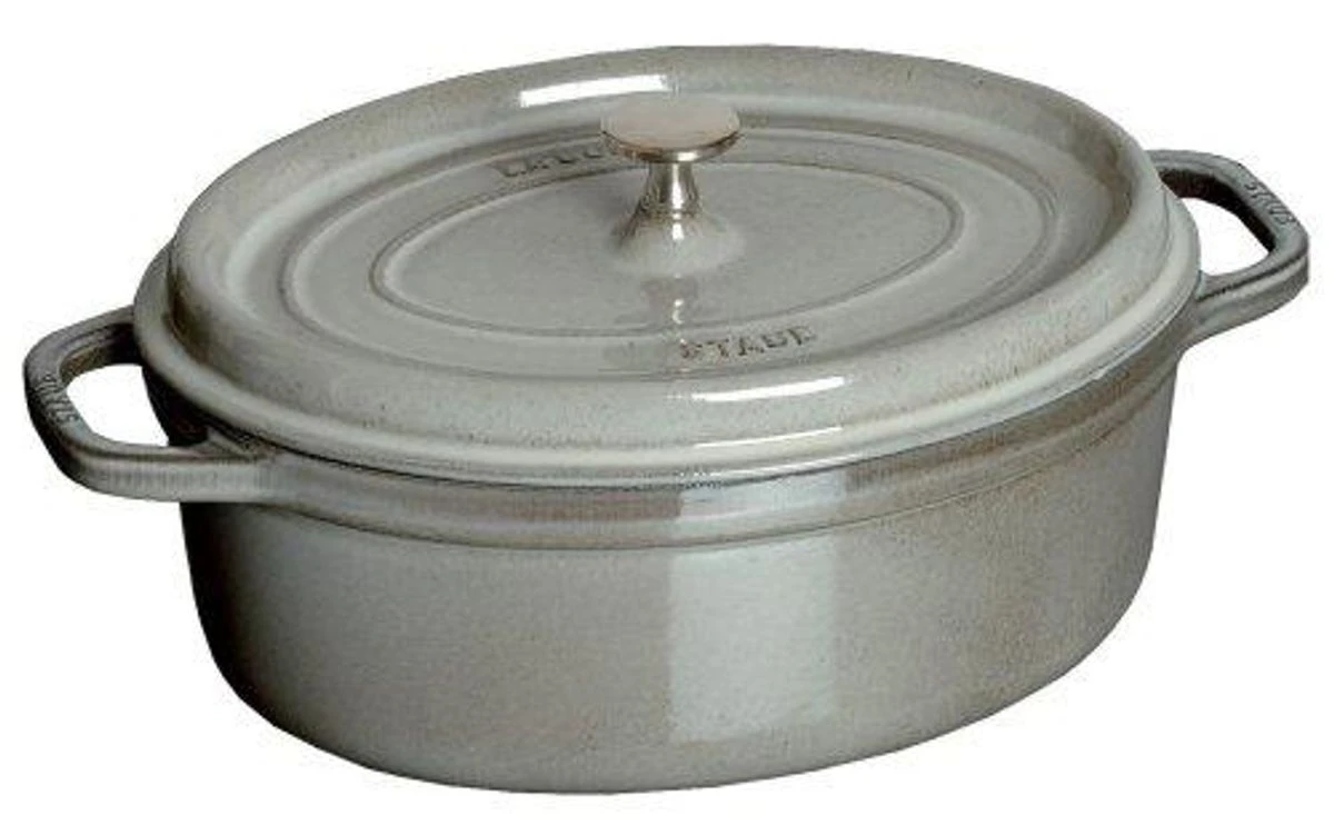 Cocotte En Fonte Emaillée Ovale Staub GRIS GRAPHITE 1 Cocotte En Fonte Emaillée Ovale Staub GRIS GRAPHITE