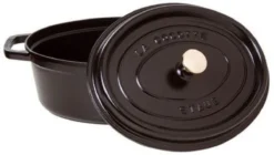 Cocotte En Fonte Emaillée Ovale Staub NOIR -Maison Cuisine Série cocotte en fonte emaillee ovale staub noir 2