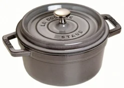 Cocotte En Fonte Emaillée Ronde Staub GRIS GRAPHITE