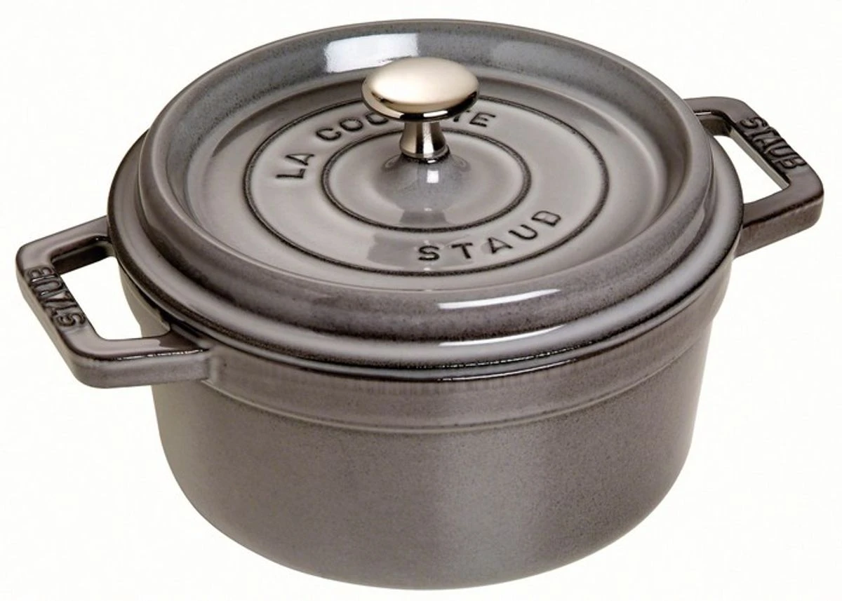 Cocotte En Fonte Emaillée Ronde Staub GRIS GRAPHITE 1 Cocotte En Fonte Emaillée Ronde Staub GRIS GRAPHITE
