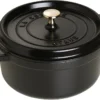 Cocotte En Fonte Emaillée Ronde Staub NOIR