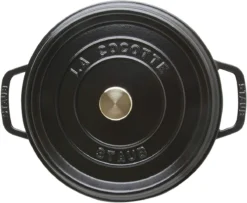Cocotte En Fonte Emaillée Ronde Staub NOIR -Maison Cuisine Série cocotte en fonte emaillee ronde staub noir 2