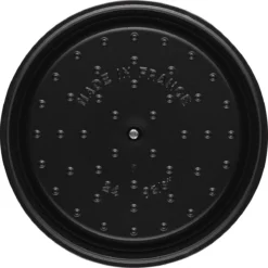 Cocotte En Fonte Emaillée Ronde Staub NOIR -Maison Cuisine Série cocotte en fonte emaillee ronde staub noir 3
