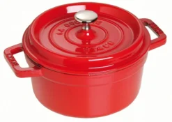 Cocotte En Fonte Emaillée Ronde Staub ROUGE CERISE