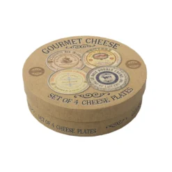 Kitchen Craft Coffret De 4 Assiettes à Dessert Décorées étiquettes De Fromage Gourmet Cheese -Maison Cuisine Série coffret de 4 assiettes a dessert decorees etiquettes de fromage gourmet cheese 3