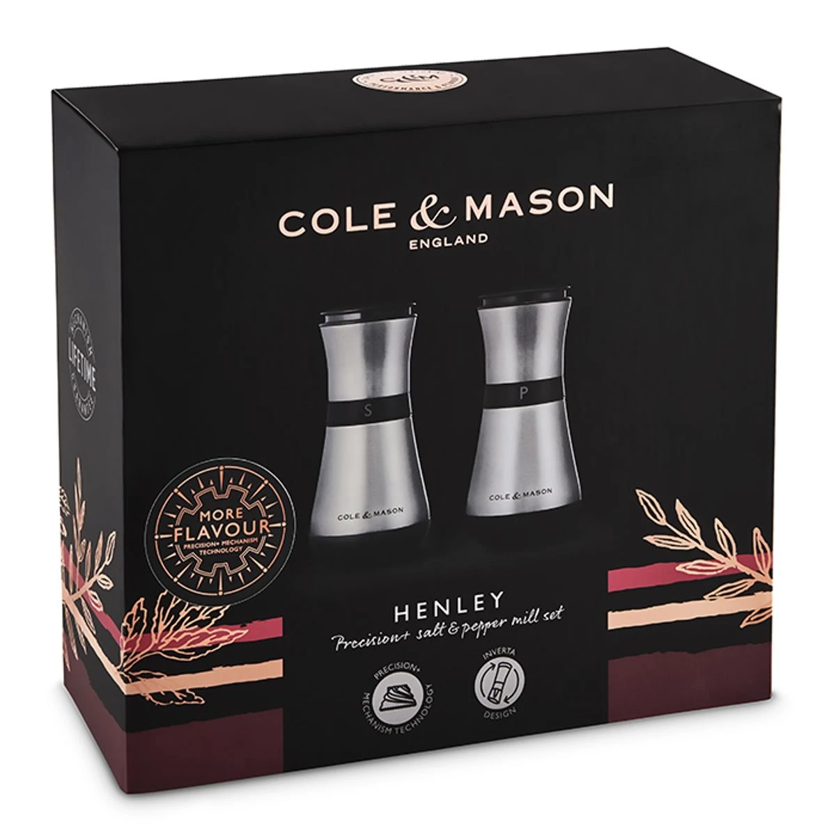 Cole & Mason Coffret Duo Moulin à Poivre Et Sel Inox 13.5 Cm COLE&MASON HENLEY 2 Cole & Mason Coffret Duo Moulin à Poivre Et Sel Inox 13.5 Cm COLE&MASON HENLEY – Image 2