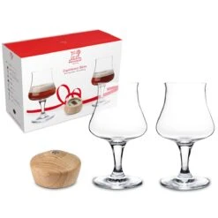 Peugeot COFFRET EXPERIENCE BIERE 2 Verres à Bière De Dégustation Epi + Décapsuleur Bois SC