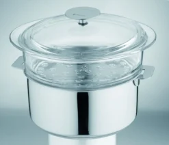 COMPLEMENT Cuit Vapeur Verre + Couvercle Cristel
