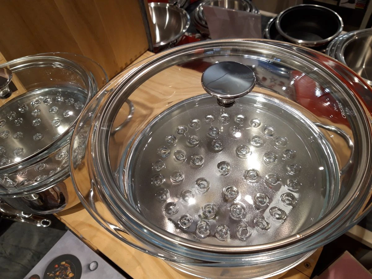 COOKWAY Master Faitout Inox Avec Cuit Vapeur Verre Et Couvercle D24 By CRISTEL 2 COOKWAY Master Faitout Inox Avec Cuit Vapeur Verre Et Couvercle D24 By CRISTEL – Image 2