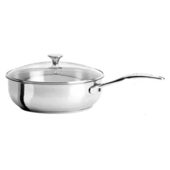COOKWAY Master Sauteuse Inox Couvercle Verre Cerclé Inox By CRISTEL