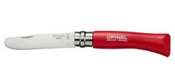 Couteau Fermant N°7 Bout Rond Spécial Enfant OPINEL Rouge
