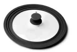 Couvercle Multidiamètre En Verre SILICONE Avec Trous Vapeur 24/26/28 Cm