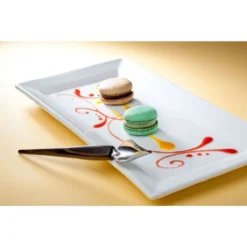 Cuillère-Plume (2 Pièces) Décors Sucrés Et Salés + Livret De Recettes Manche Silicone Marron