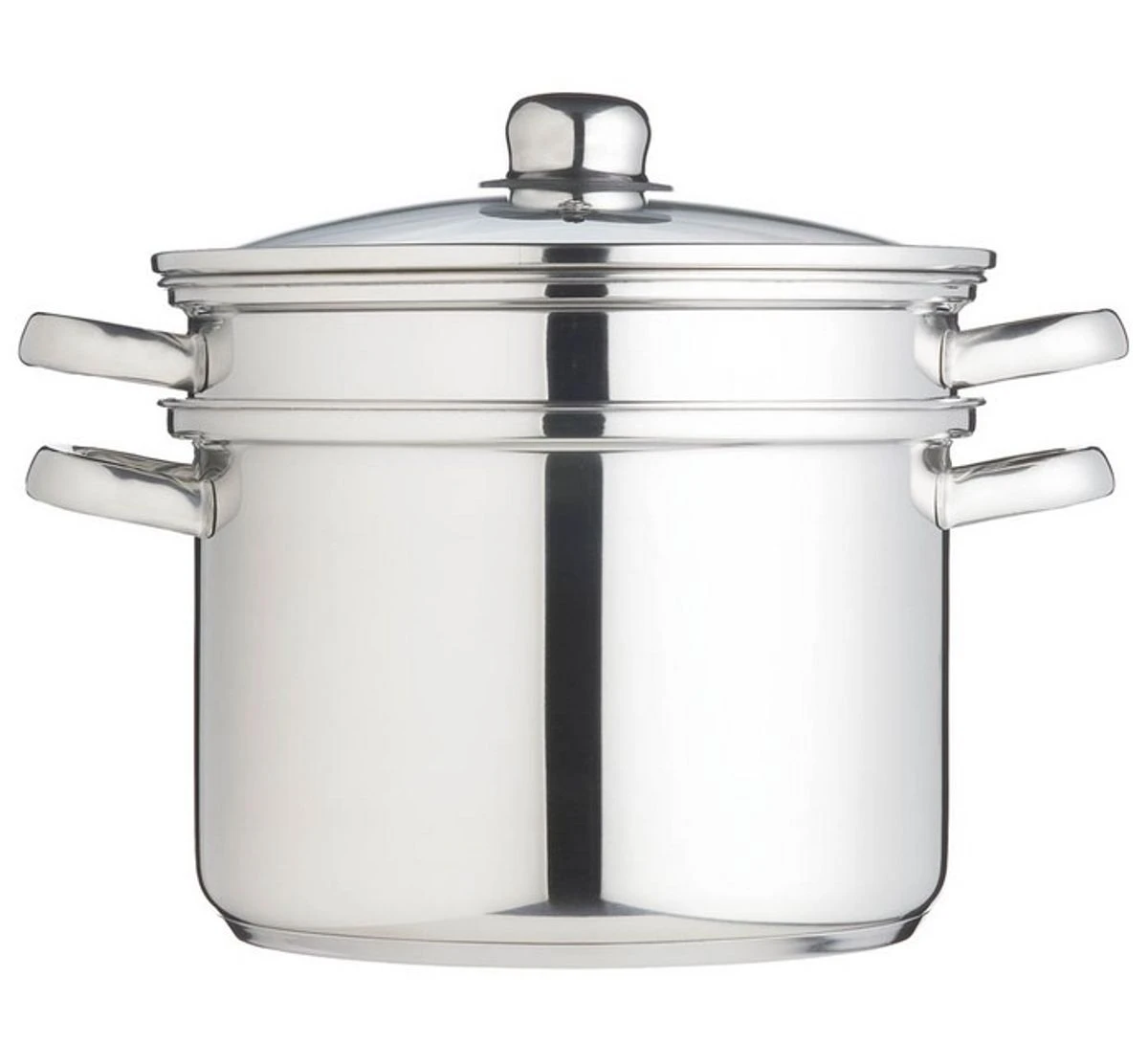 Kitchen Craft Cuiseur Multifonctions Vapeur Pâtes Marmite Inox 26cm 7,5 L + Couvercle 2 Kitchen Craft Cuiseur Multifonctions Vapeur Pâtes Marmite Inox 26cm 7,5 L + Couvercle – Image 2