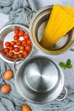 Cuiseur Multifonctions Vapeur Pâtes Marmite Inox Avec Couvercle Verre Kitchen Craft D20 4L -Maison Cuisine Série cuiseur multifonctions vapeur pates marmite inox avec couvercle verre kitchen craft d20 4l 2