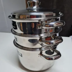 Cuit Vapeur 2 Paniers Inox ARTAME -Maison Cuisine Série cuit vapeur 2 paniers inox artame 3