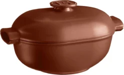 Delight Grande Cocotte Ovale Céramique Induction Emile HENRY Sienne L36