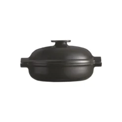 Delight Sauteuse Ronde Céramique Induction Emile HENRY Noir D24 -Maison Cuisine Série delight sauteuse ronde ceramique induction emile henry noir d24 2