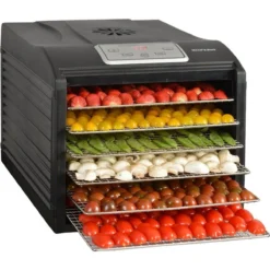 Déshydrateur électrique 6 Plateaux Kitchenchef SECCO Noir